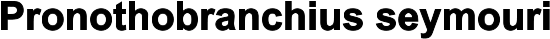 Pronothobranchius seymouri