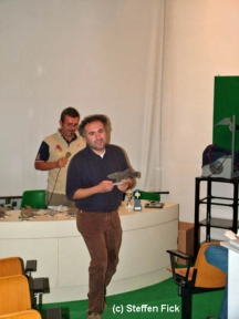 Marco Vaccari with the prize